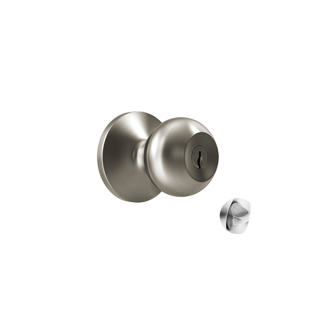 [1400102140594] CERRADURA T/BOLA C/PERILLA SATINADO P/DORM C/LLAVE C&A