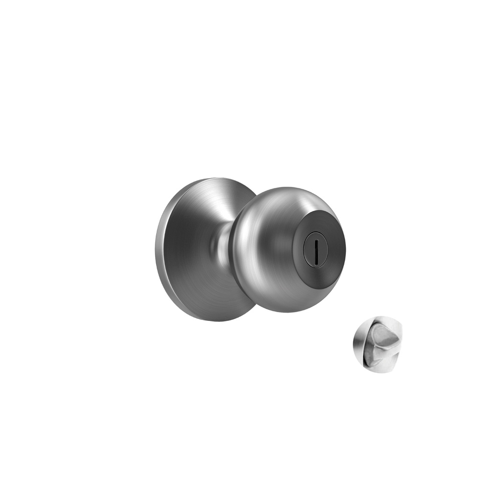 [1400102140595] CERRADURA T/BOLA C/PERILLA CROMADO P/BAÑO S/LLAVE C&A