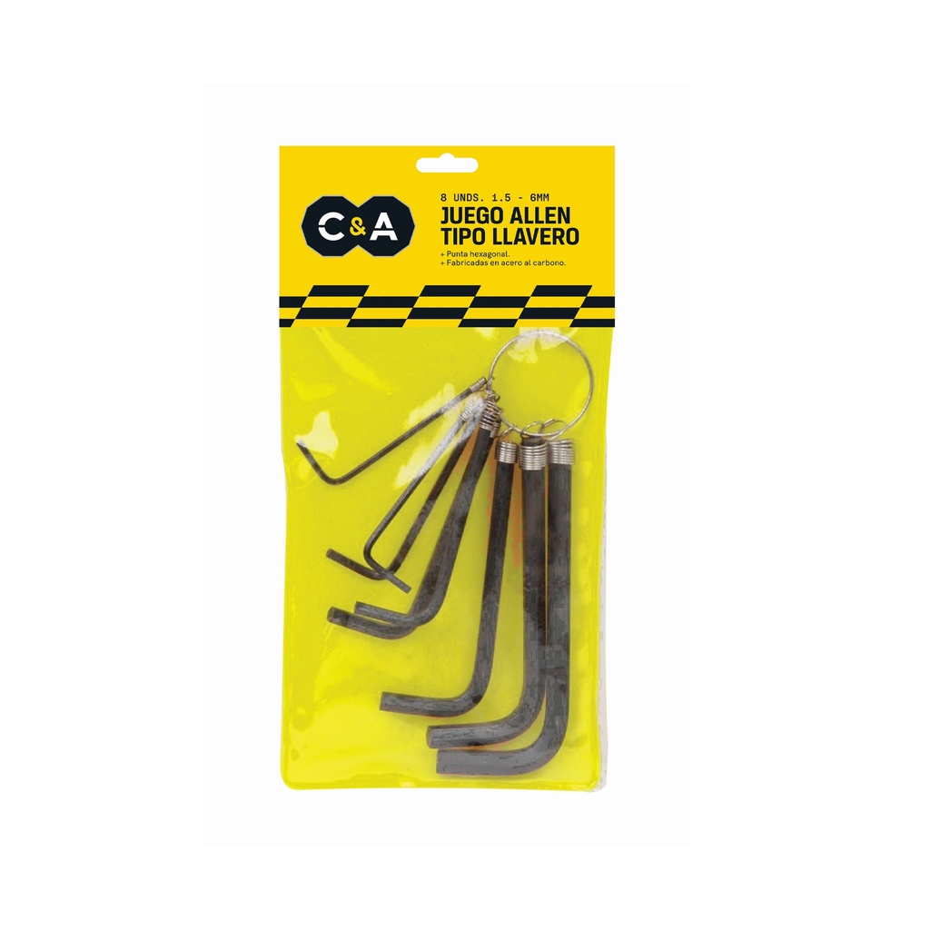 [1400105140453] JGO ALLEN X 8 PZAS 1.5-6MM T/LLAVERO - C&A