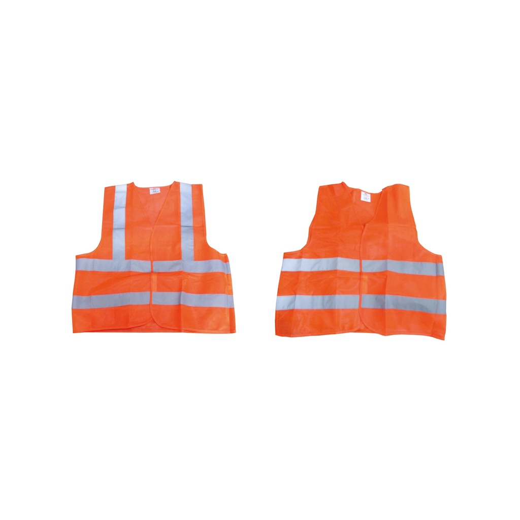 CHALECO DE SEG NARANJA 2 CINT REFLECTIVAS C&A