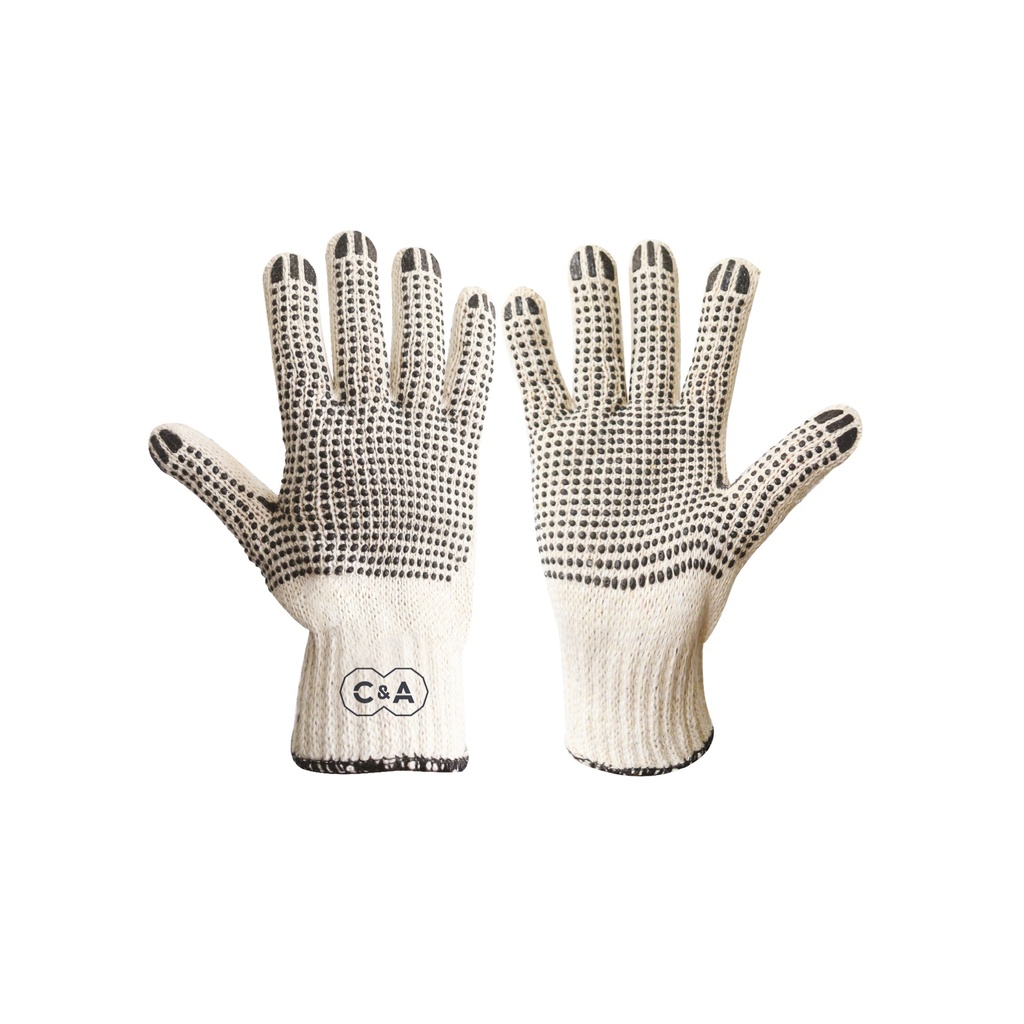 GUANTE CON PUNTOS PVC AMBIDIESTRO 140386 C&A