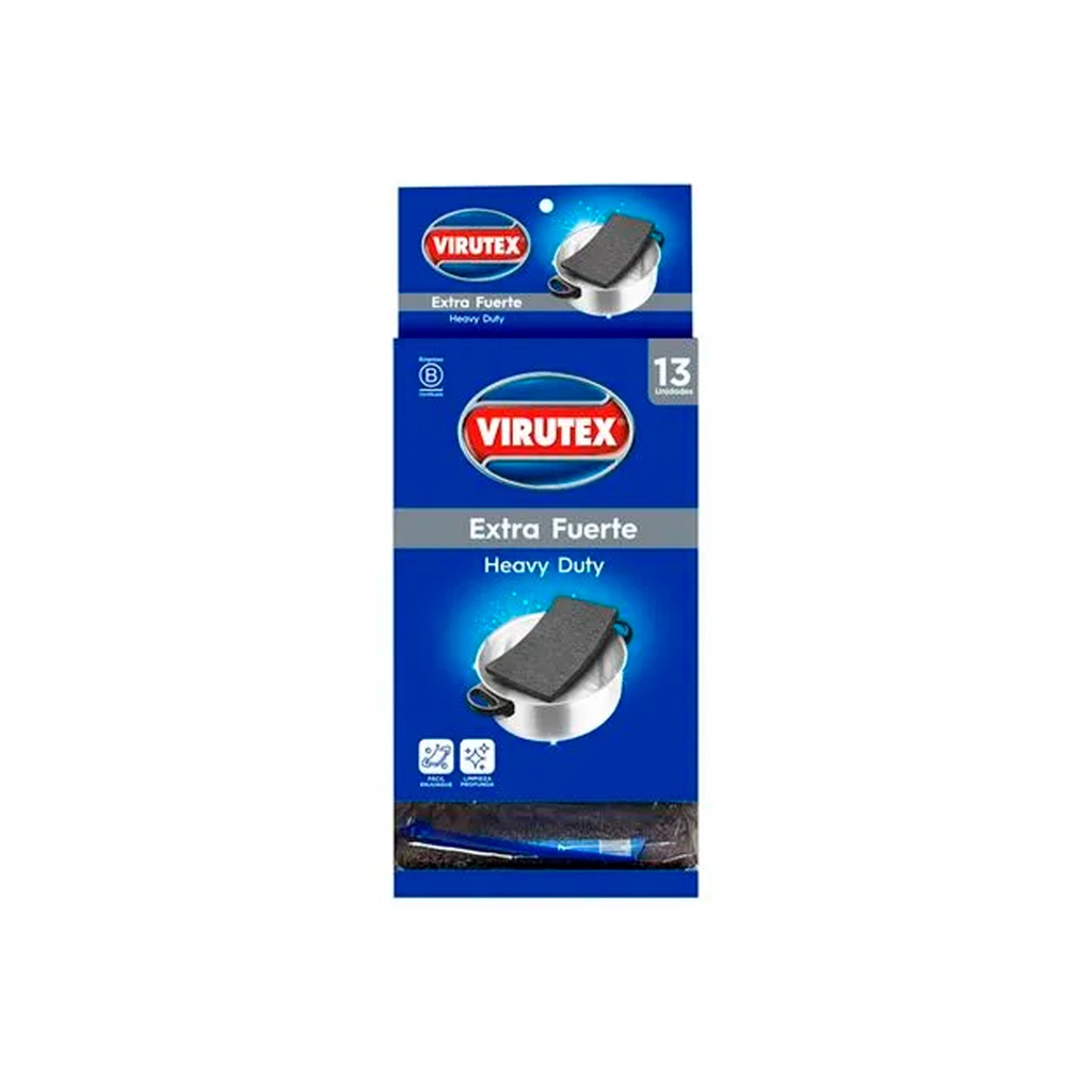 [1510101200990] ESPONJA EXTRA FUERTE (13) VIRUTEX