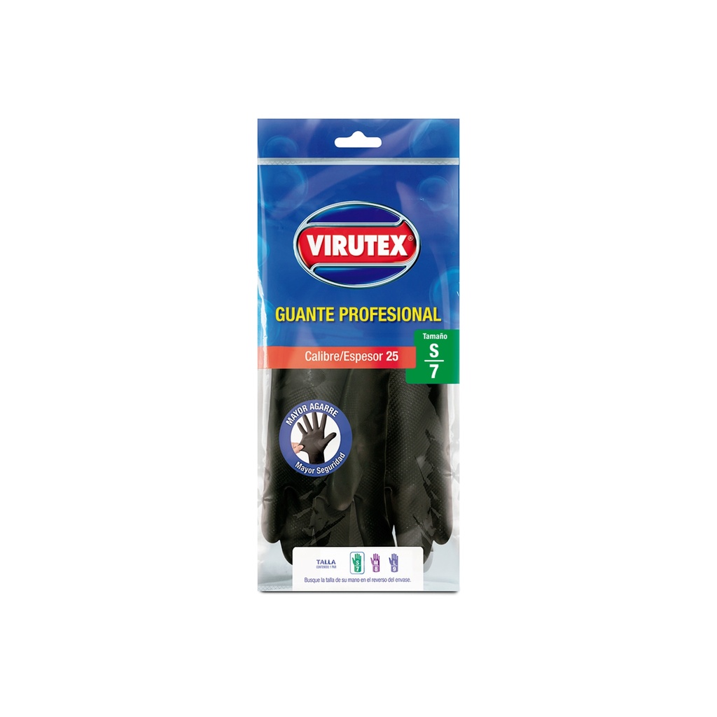 [1510101200994] GUANTE PROFESIONAL CALIBRE 25 TALLA M VIRUTEX