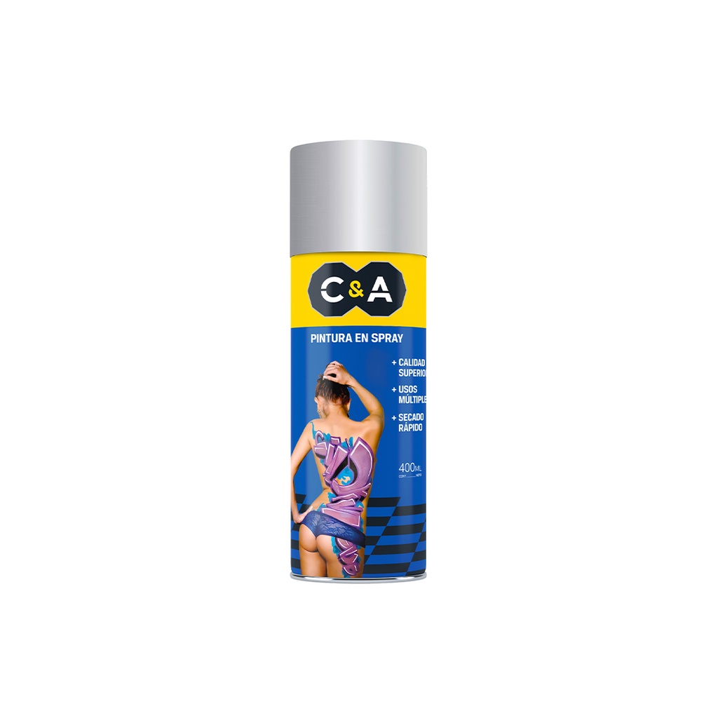 PINTURA SPRAY ALUMINIO #26 400ML C&A