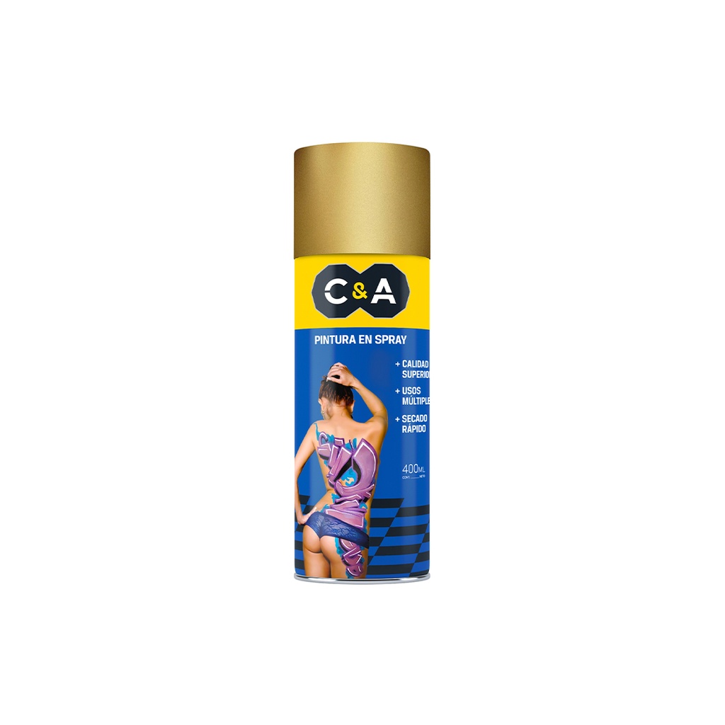 PINTURA SPRAY DORADO #27 400ML C&A