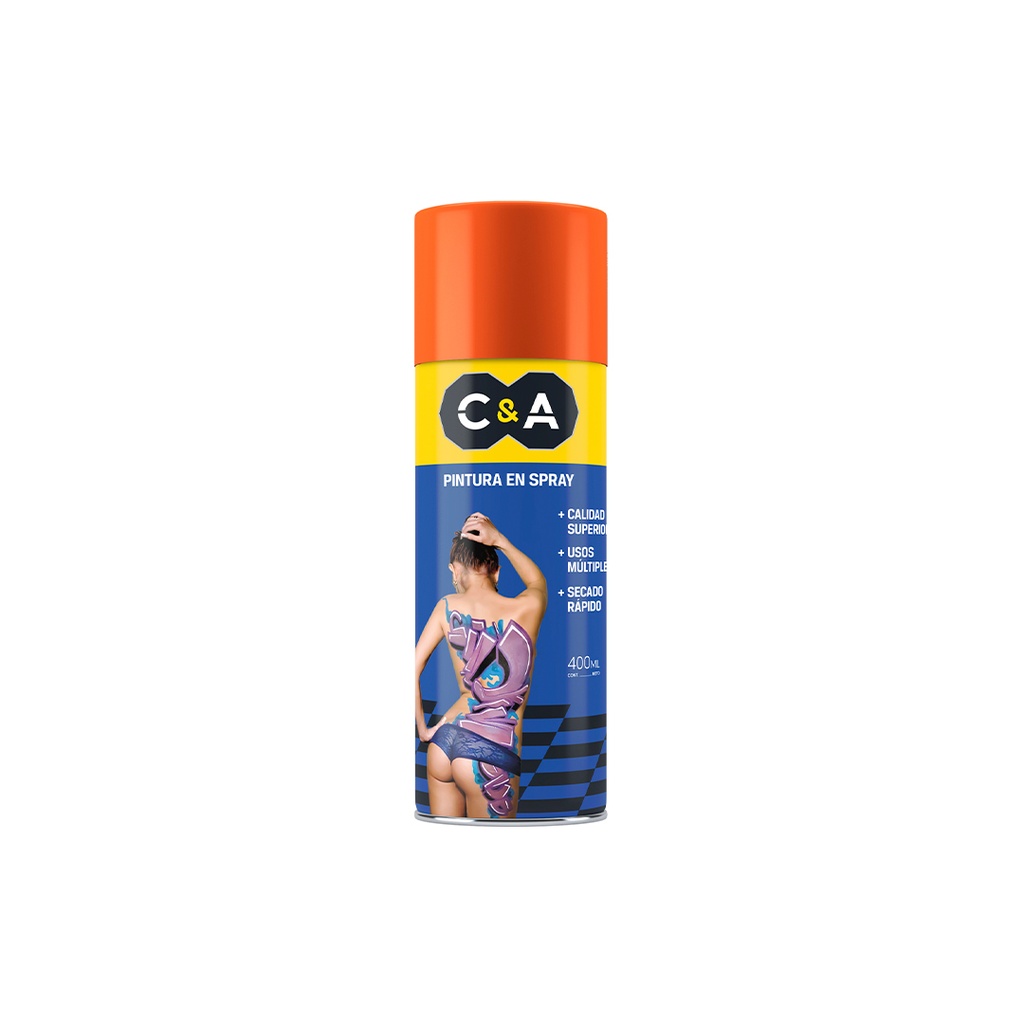 PINTURA SPRAY NARANJA #65 400ML C&A