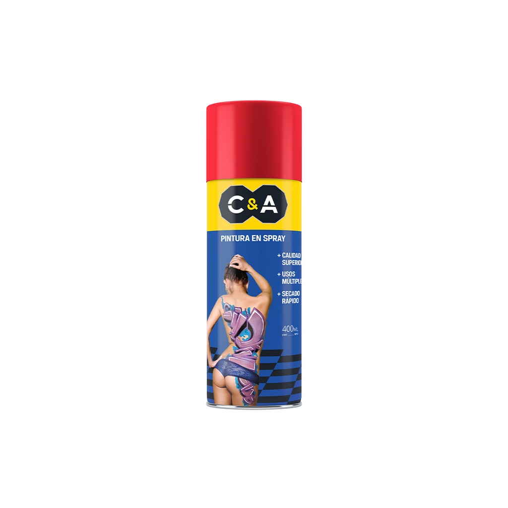 PINTURA SPRAY ROJO OSCURO #75 400ML C&A