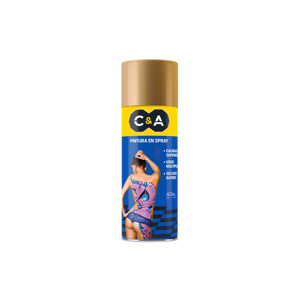PINTURA SPRAY ORO PREMIUM #318 400ML C&A