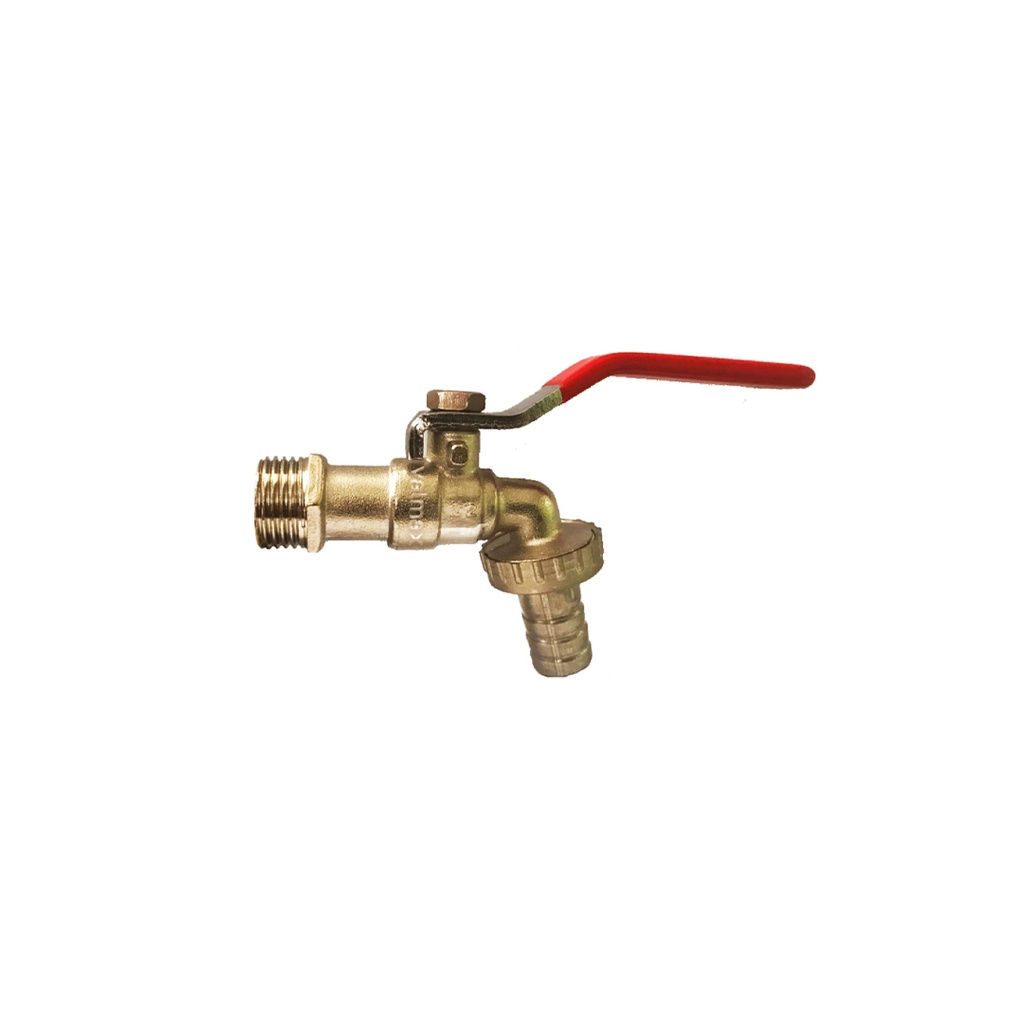 [1530102153069] LLAVE JARDIN 1/2" LIGERA BRONCE M/ROJO VALMAX