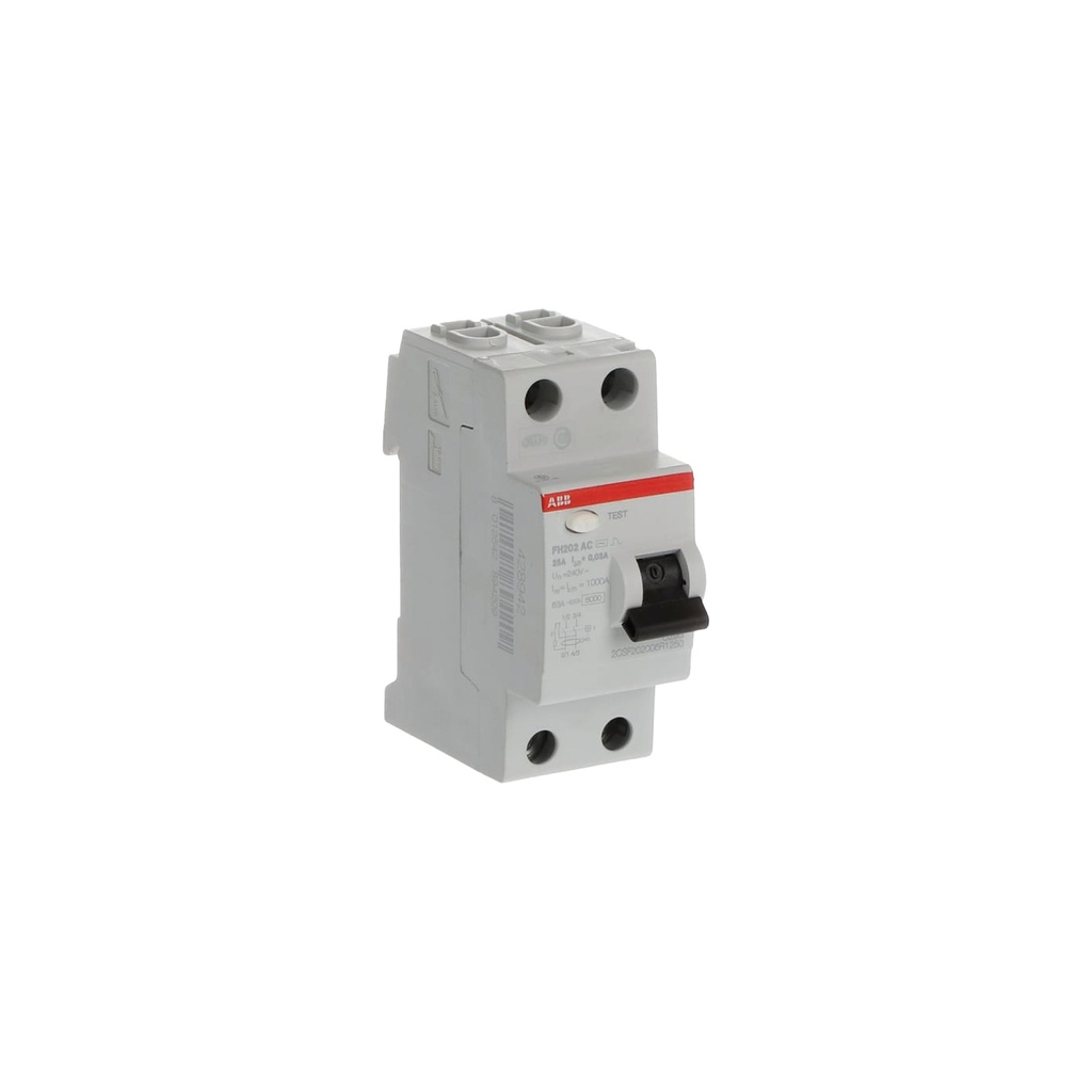 [1580101051772] INTERRUPTOR DIFERENCIAL RIEL DIN 2P 40A 30MA 2CSF202066R1400 ABB