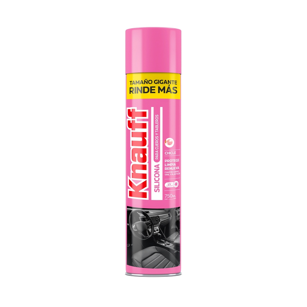 [1650101165010] SILICONA P/CUEROS Y TABLEROS A/CHICLE 750ML-KNAUFF