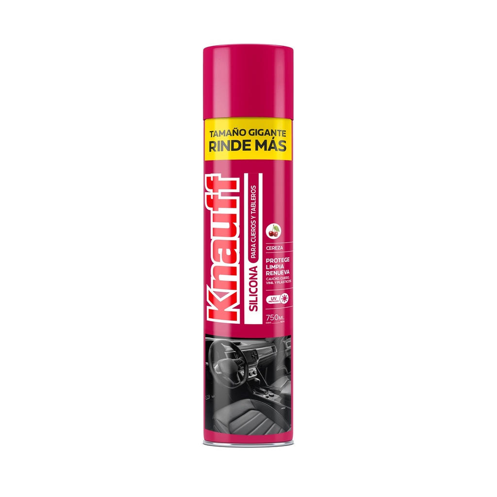 [1650101200873] SILICONA P/CUEROS Y TABLEROS A/CEREZA X750ML-KNAUFF