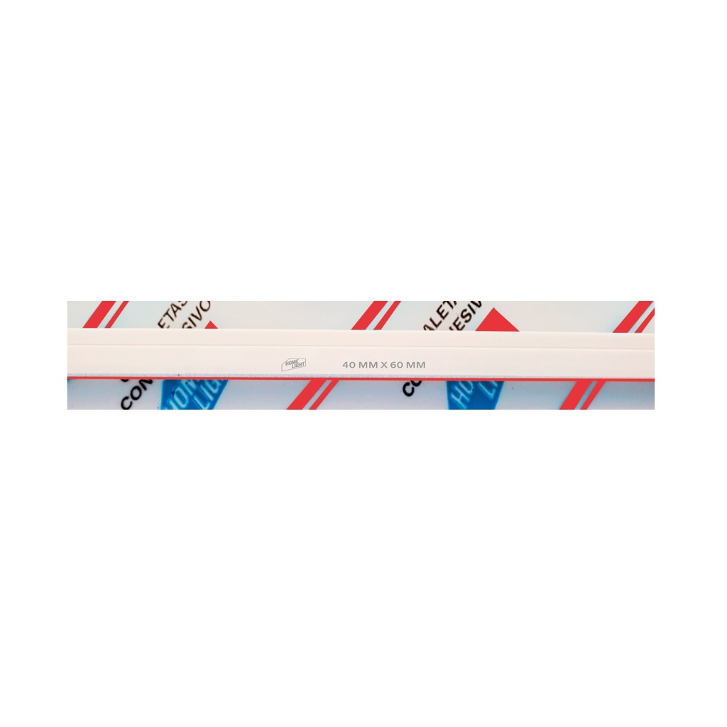 CANALETA REFORZADA 40 X 60 (4)PVC C/PEG ROJO 2M HOME LIGHT