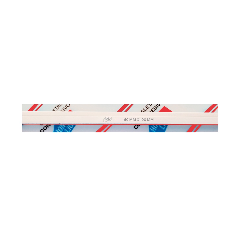 [1660101200844] CANALETA REFORZADA 60 X 100 (2)PVC C/PEG ROJO 2M HOME LIGHT