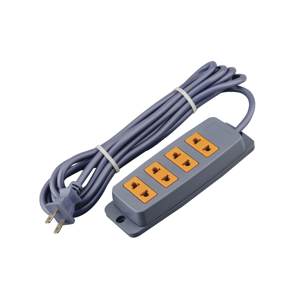 EXTENSION CON 4 TOMAS GRIS 5M 18AWG HOME LIGHT