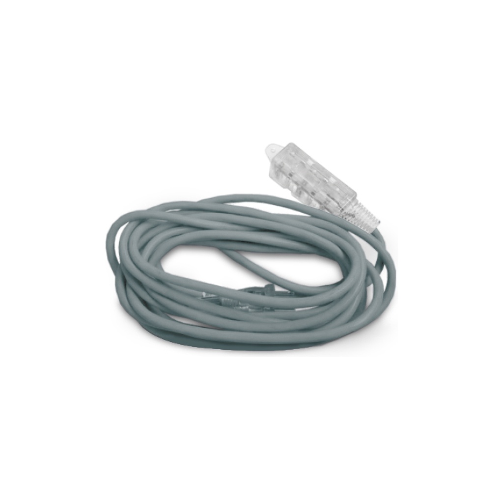 [1660102166079] EXTENSION GRIS C/3 TOMAS FOCO D/NEON 3M 16AWG HOME LIGHT