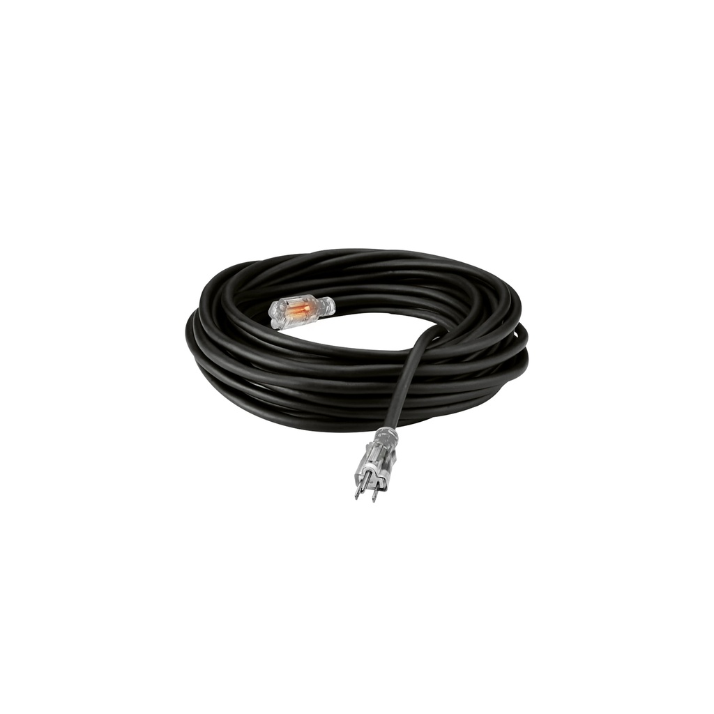 [1660102200764] EXTENSION NEGRA INDUS. DE 1 TOMA C/FOCO D/NEON C/TIERRA 3M 14AWG HL