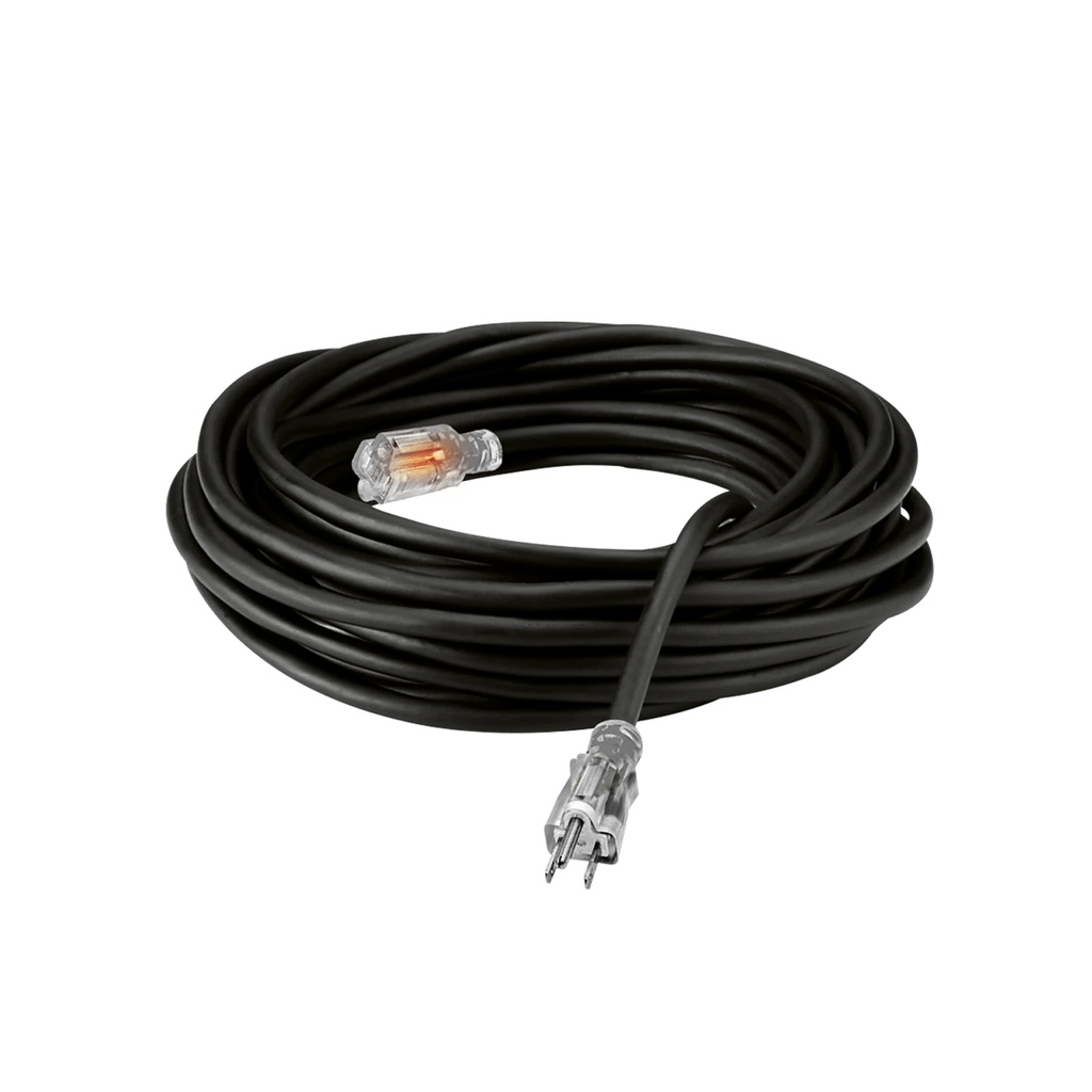 [1660102200766] EXTENSION NEGRA INDUS. DE 1 TOMA C/FOCO D/NEON C/TIERRA 10M 14AWG HL