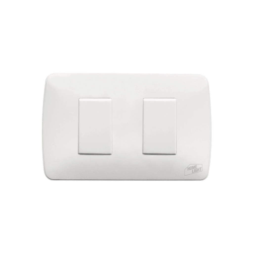 [1660104046327] INTERRUPTOR DOBLE P/EMP HOME LIGHT LUXURY