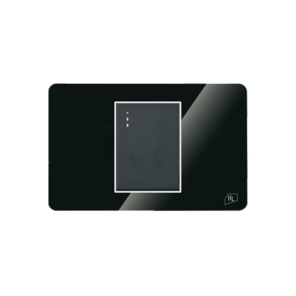 [1660104200704] INTERRUPTOR SIMPLE P/EMP NEGRO ACRILICO ELEGANT HOME LIGHT