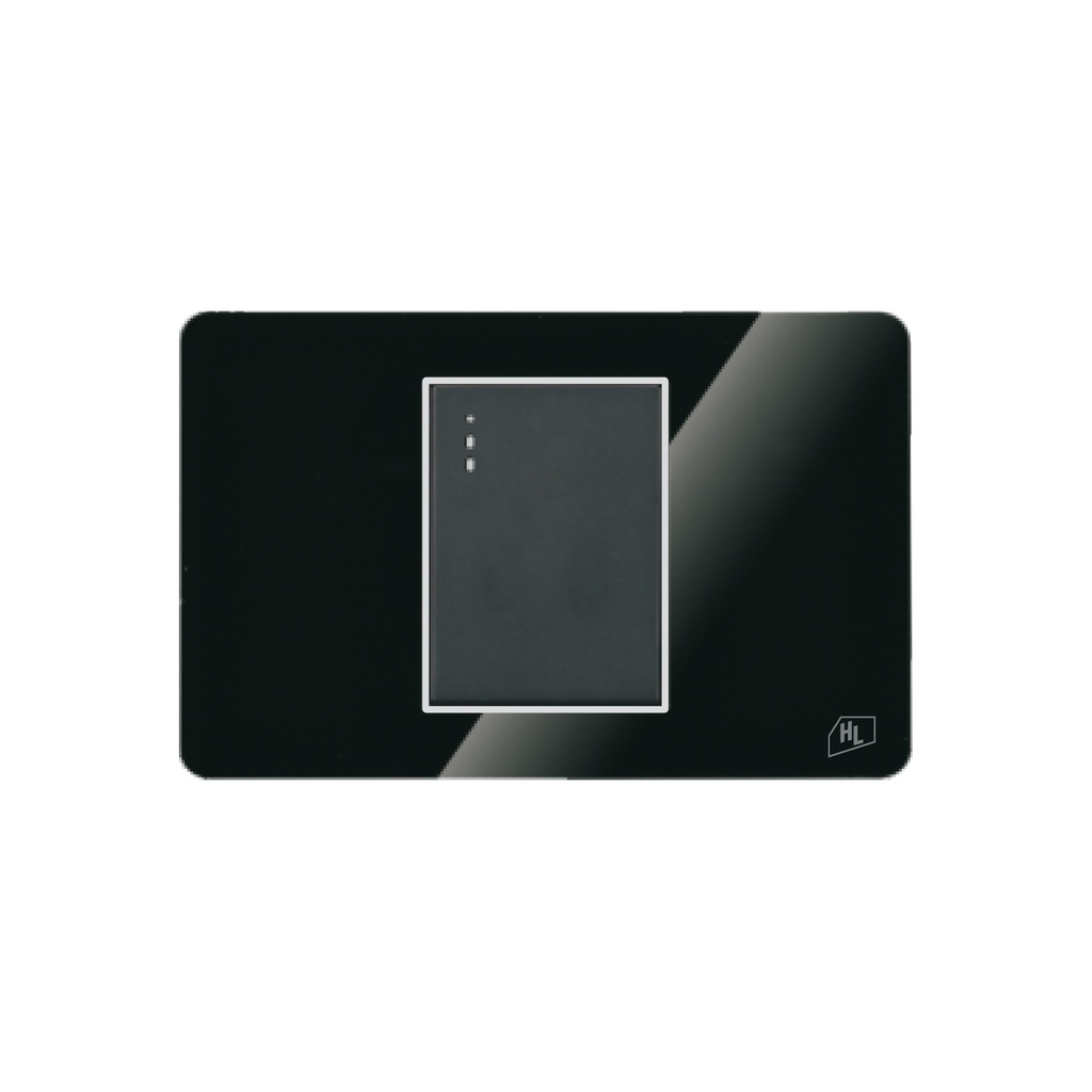 [1660104200708] CONMUTADOR SIMPLE 3 VIAS P/EMP NEGRO ACRILICO ELEGANT HOME LIGHT