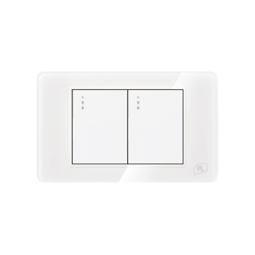 [1660104200719] CONMUTADOR DOBLE 3 VIAS P/EMP BLANCO ACRILICO ELEGANT HOME LIGHT