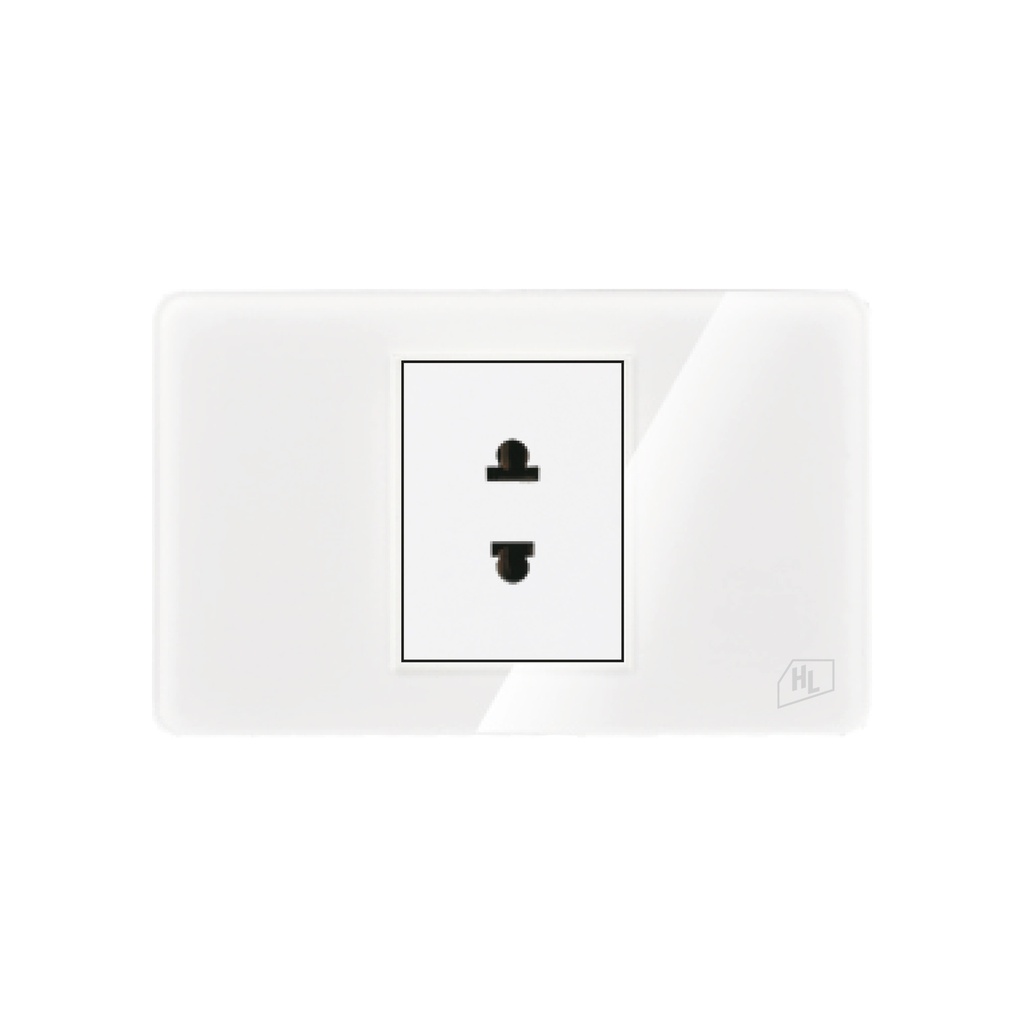 TOMACORRIENTE SIMPLE P/EMP BLANCO ACRILICO ELEGANT HOME LIGHT