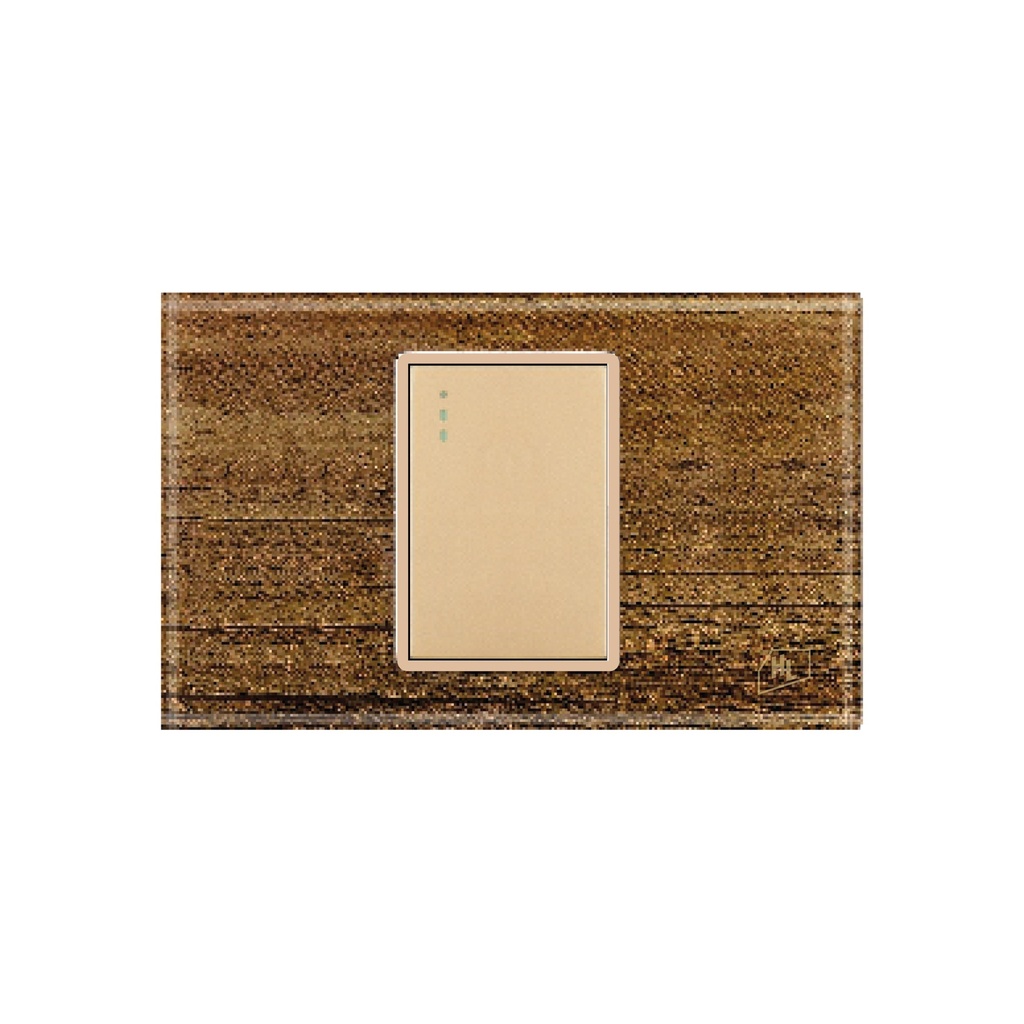 INTERRUPTOR SIMPLE P/EMP MADERA ACRILICO ELEGANT HOME LIGHT