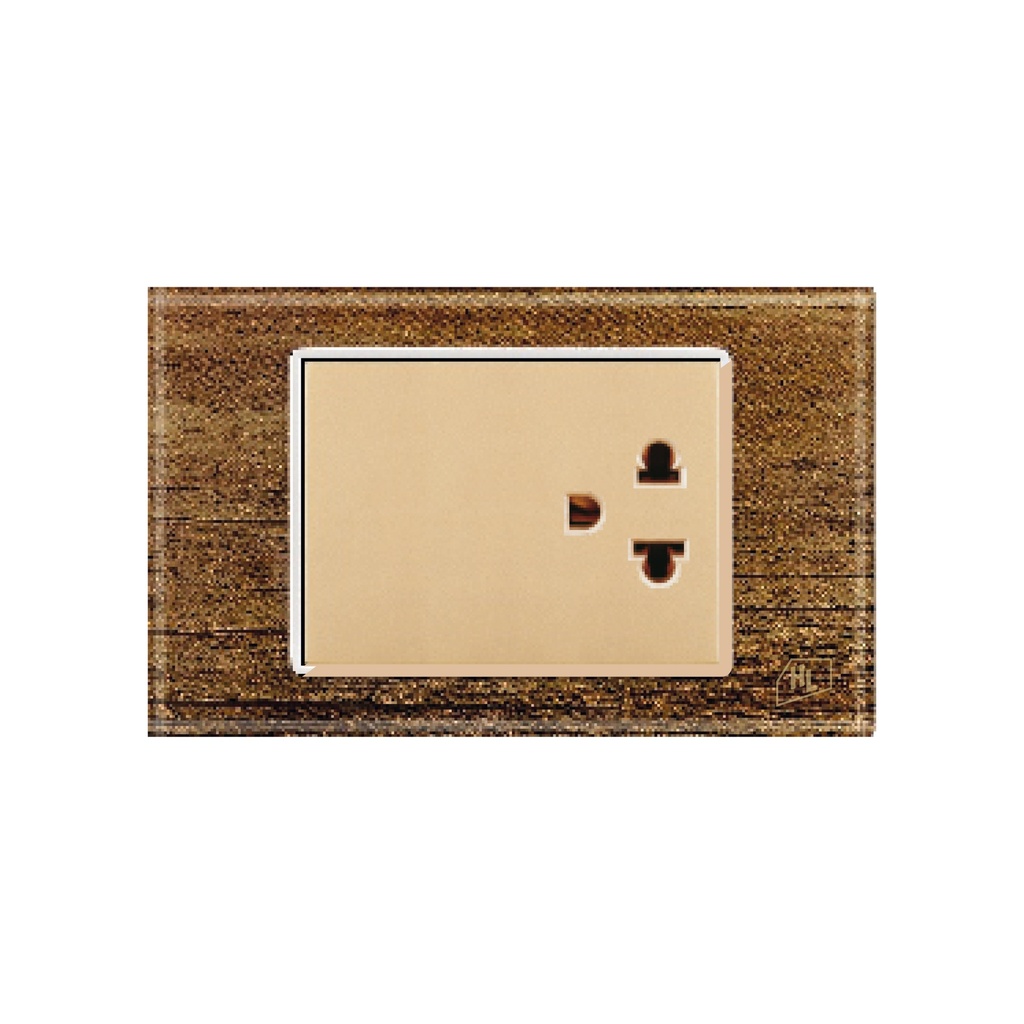 [1660104200733] TOMACORR DOBLE P/EMP C/SAL TIERRA MADERA ACRILICO ELEGANT HOME LIGHT