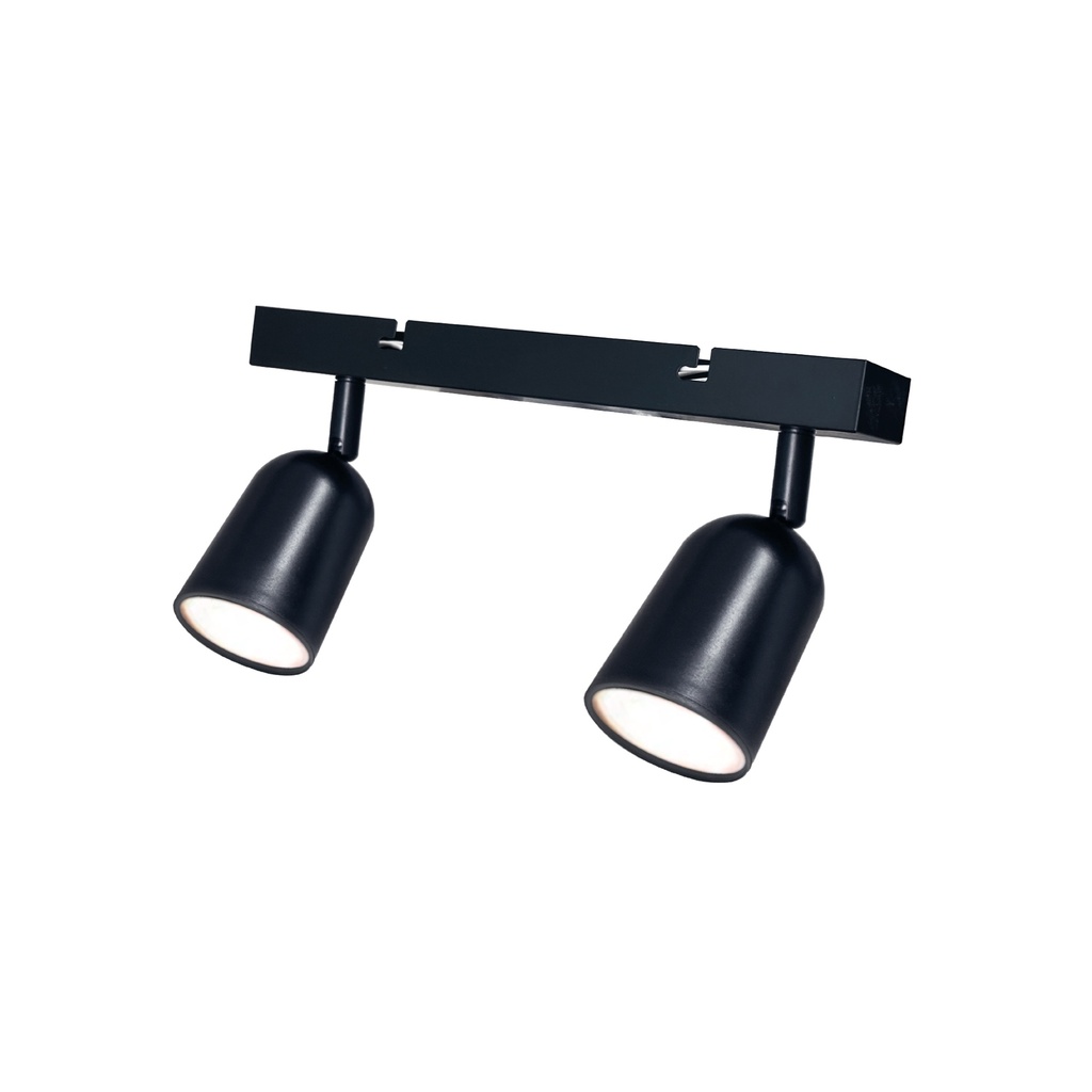 SPOTLIGHT DOBLE NEGRO P/GU10 HOME LIGHT