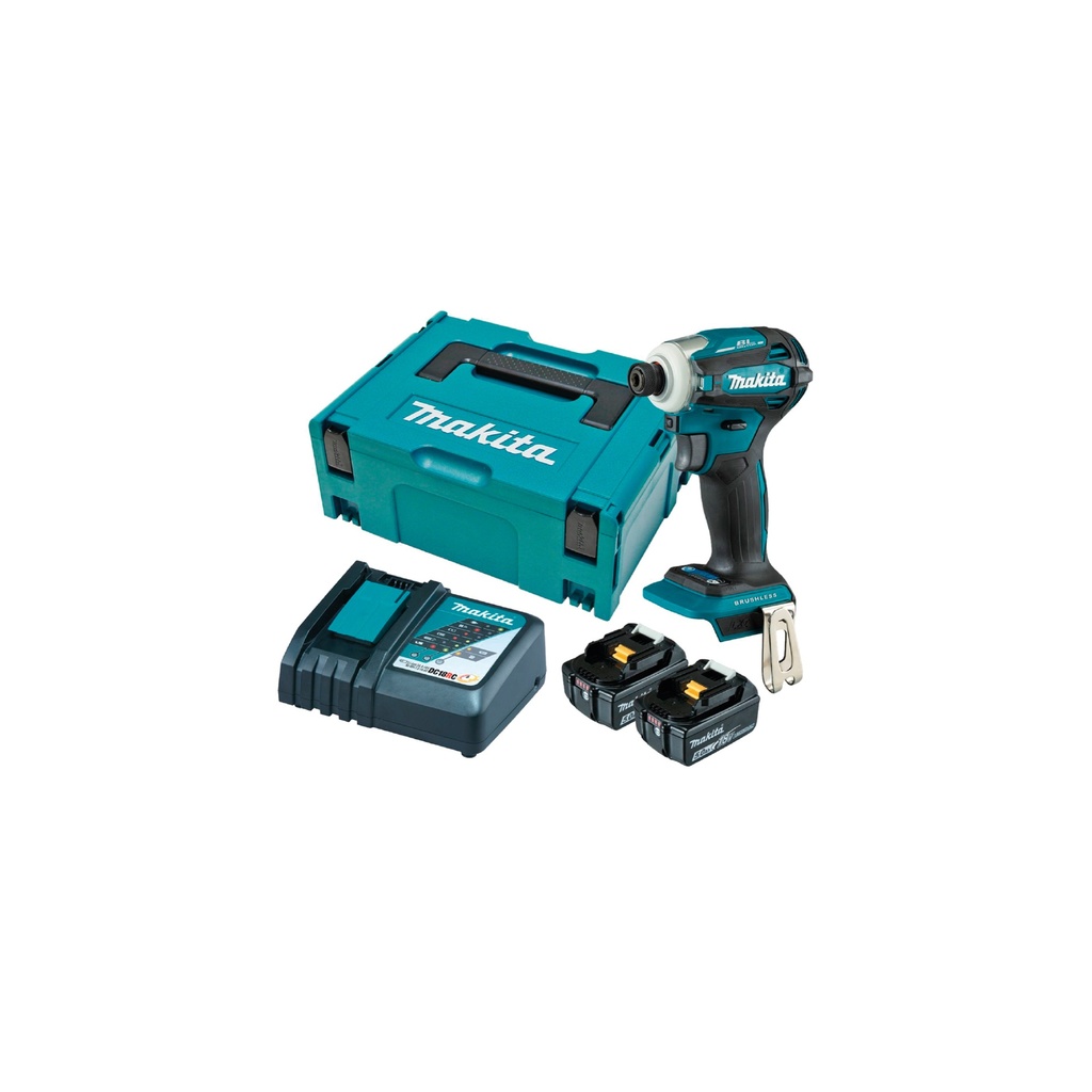 ATORNILLADOR DE IMPACTO HEX 1/4" 18V 4 VEL DTD172RTJ + 2 BAT 5AH + CARG - MAKITA LXT
