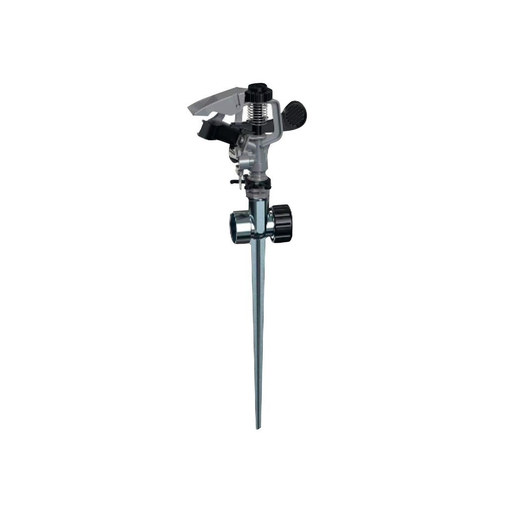ASPERSOR PLASTICO C/ESTACA METALICA 11" 2 VIAS C&A PRO