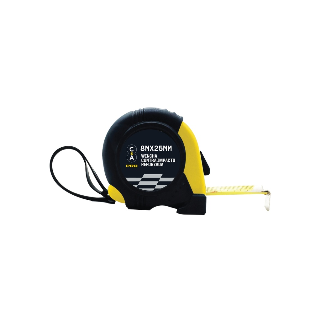 [1700106140513] WINCHA CONTRA IMPACTO REFORZADA 8MX25MM - C&A PRO