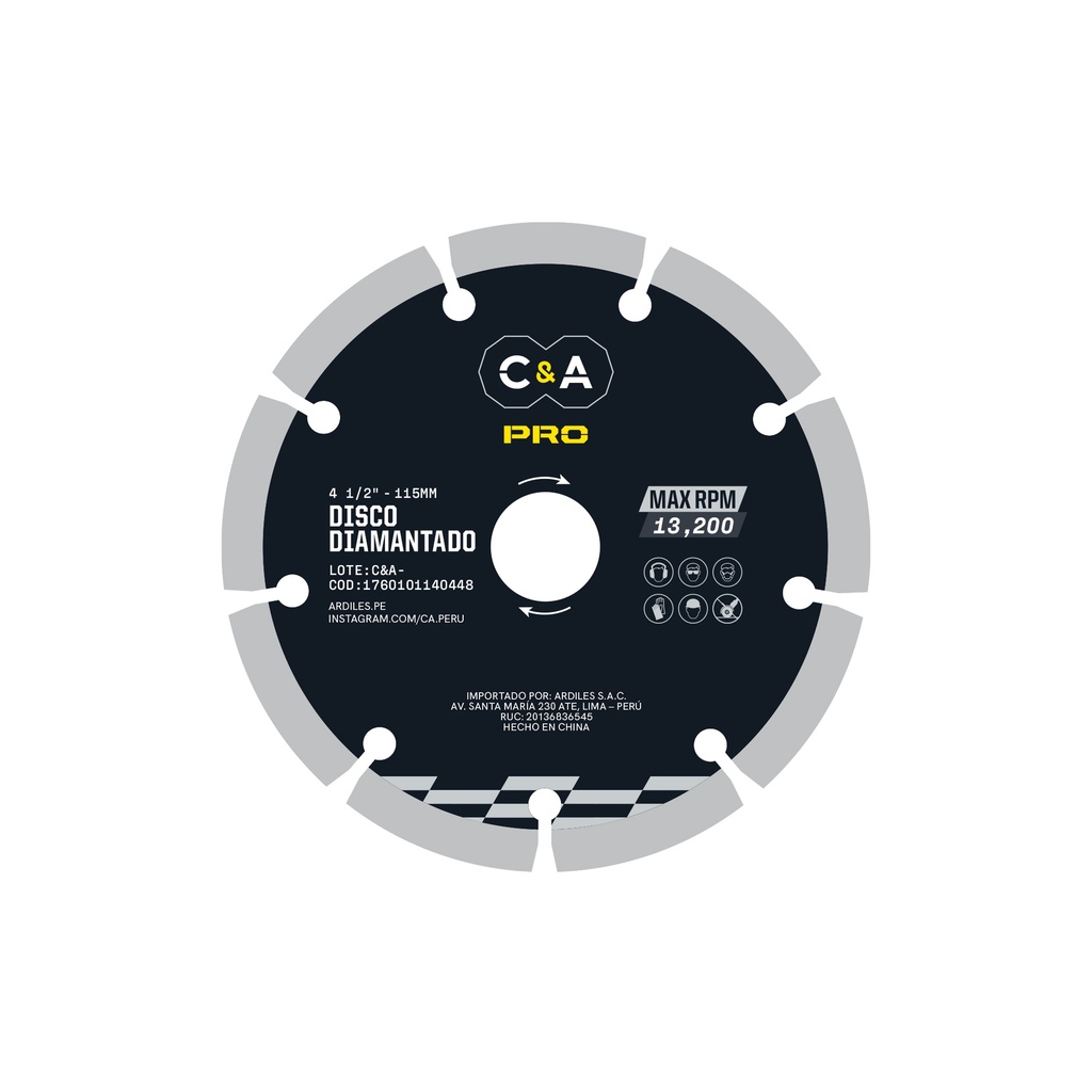 [1760101140448] DISCO DIAMANTADO SEGMENTADO 4.1/2" - C&A PRO