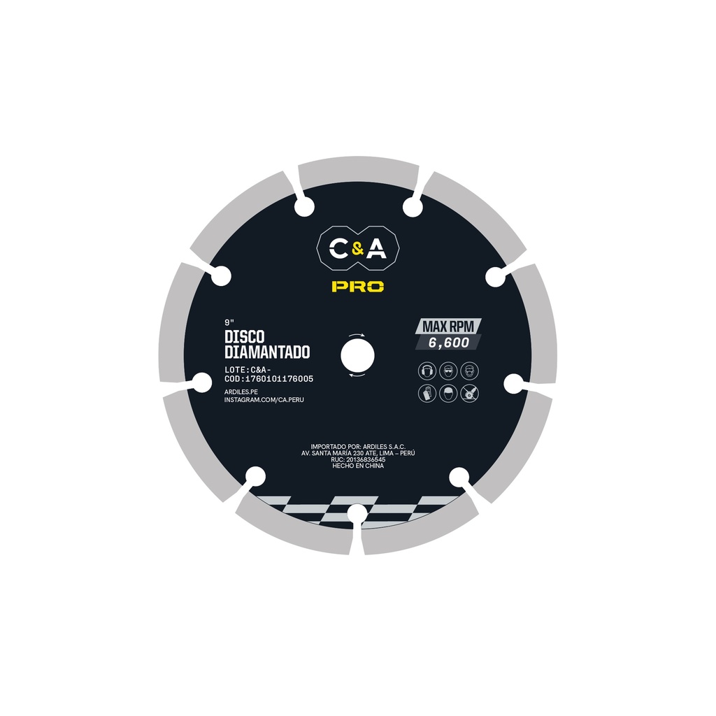 [1760101176005] DISCO DIAMANTADO SEGMENTADO 9" C&A PRO