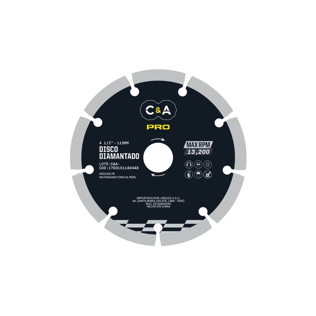 [1760101176006] DISCO DIAMANTADO SEGMENTADO 14" C&A PRO