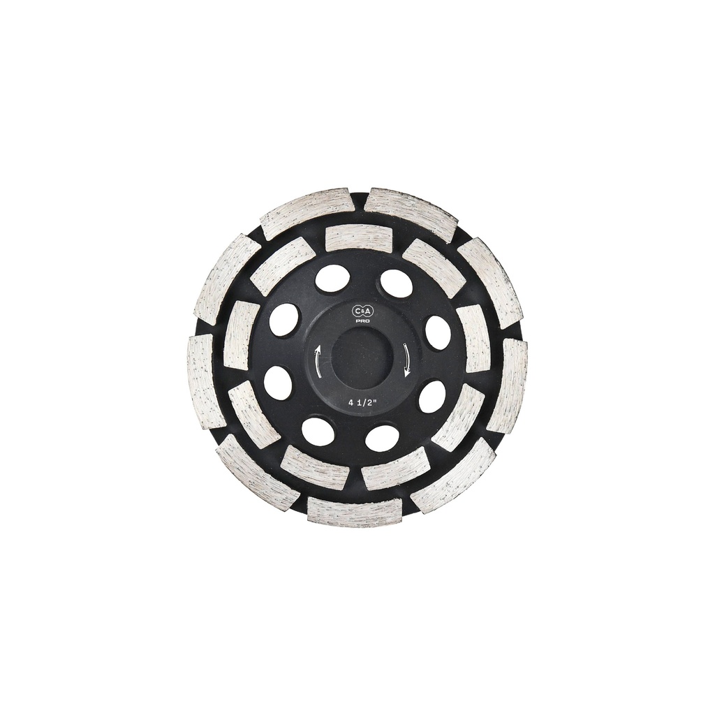 [1760101176010] DISCO P/PULIDO CONCRETO DOBLE FILA 4 1/2" C&A PRO