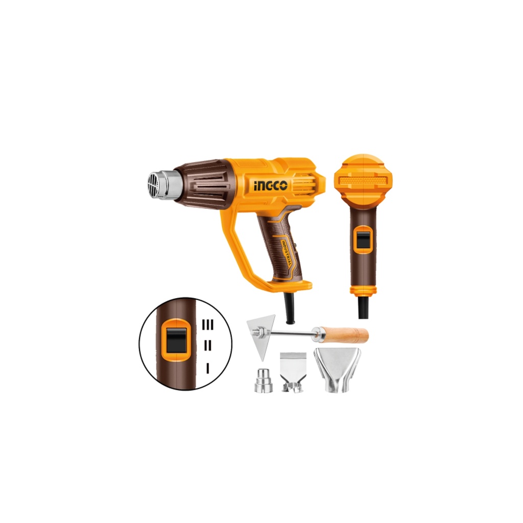 [1830103183041] PISTOLA DE CALOR 2000W C/ ACC HG200078 INGCO