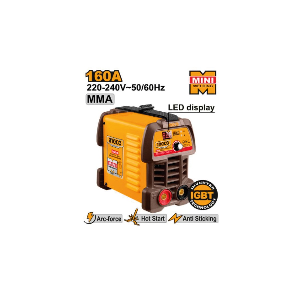 SOLDADOR INVERTER 160A ING-MMA16049 INGCO