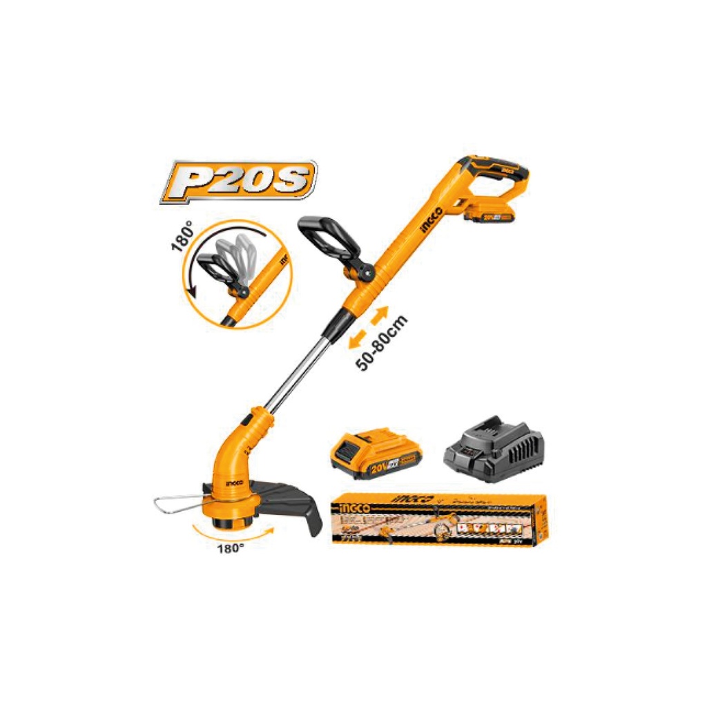 [1830103200970] DESBROZADORA INALAMB. 20V C/ACCESORIOS CGTLI20301 INGCO