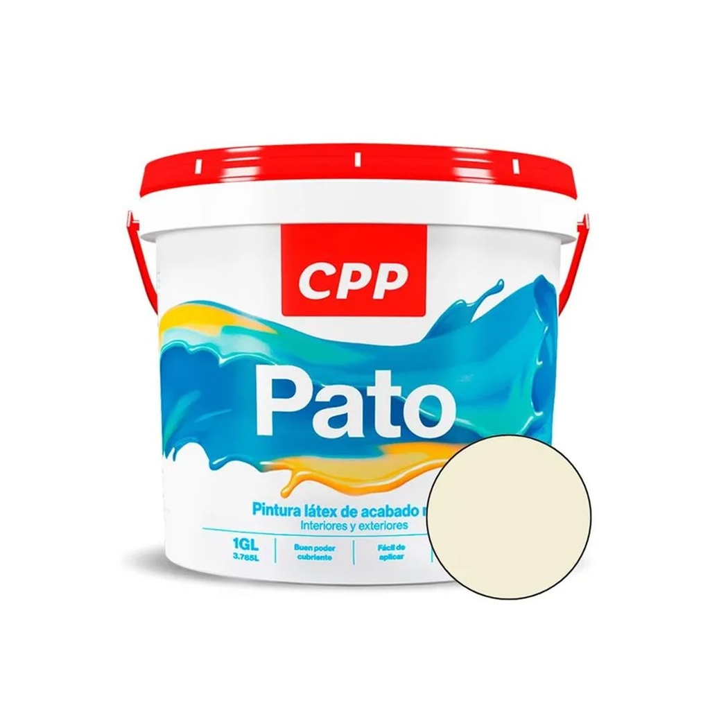 [1850101142212] PINTURA LATEX BLANCO BALDE 1 GL PATO