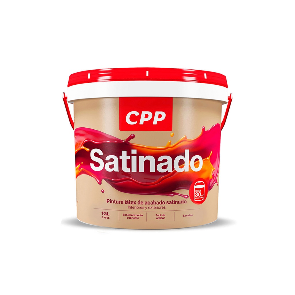 [1850101142230] PINTURA LATEX SATINADO MARFIL BALDE 1 GL CPP