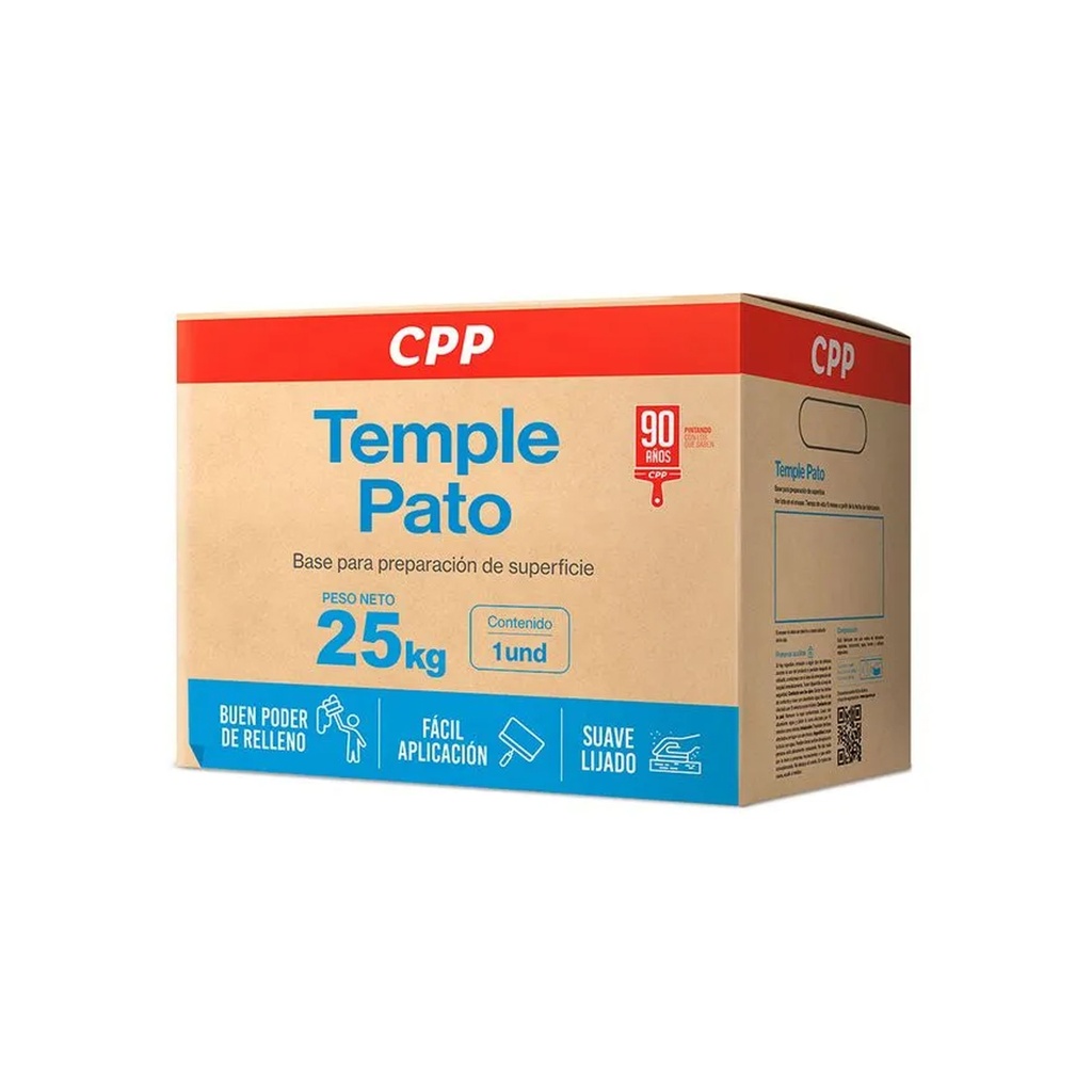 [1850102142218] TEMPLE CPP BLANCO 25 KG PATO
